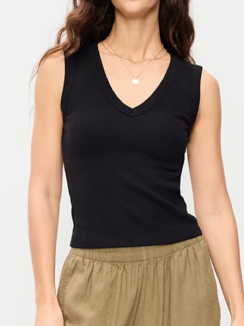 NWOT Old NavySnug Cropped V neck Tank Top
